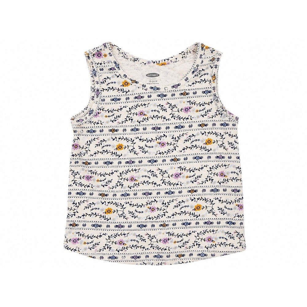 Old Navy Girls Floral Tank Top – 18–24M